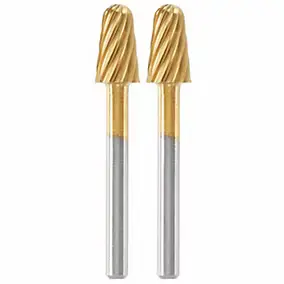 2 fraises en acier rapide revêtu de nitrure de titane Dremel Max 117