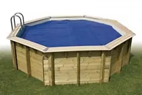 Bâche à bulles bordée pour piscine Fidji 200x400 - Ep 400µ