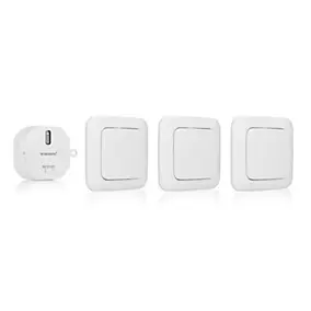 Kit 3 interrupteurs sans fil pour chambre Smartwares
