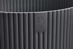 Cache-pot rond en plastique anthracite Elho ø30cm