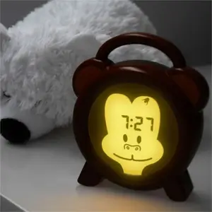 Réveil éducatif et veilleuse sleeptrainer singe