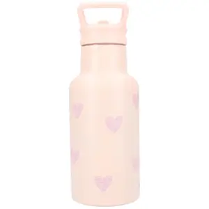 Gourde Cœurs rose (350 ml)