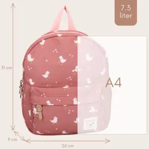 Sac à dos enfant Little Story Canards grenade (31 cm)