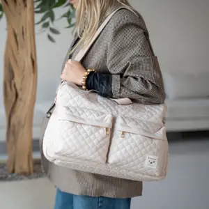 Sac à langer matelassé sable