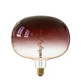 Ampoule LED à filament Boden marron dimmable E27 140lm 5W IP20 blanc chaud ⌀22 x H.22,5cm Calex
