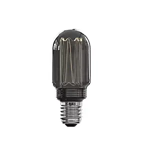 Ampoule LED Crown Tube Glassfib noir dimmable E27 Tube ⌀ 4,5cm 40lm 3,5W blanc chaud Calex