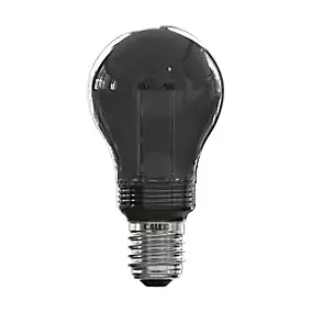 Ampoule LED Crown Glassfiber noir dimmable E27 A60 ⌀ 6cm 40lm 3,5W blanc chaud Calex
