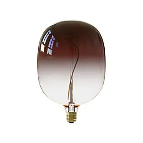 Ampoule LED Colors Avesta marron dimmable E27 Allongée ⌀17cm 130lm 5W blanc chaud Calex