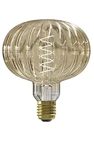 Ampoule LED à filament spirale E27 Pulse 240lm 4W blanc chaud ⌀12,5cm Calex