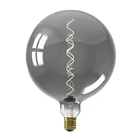 Ampoule LED décorative XXL Kalmar verre gris titane dimmable E27 5W 70lm Calex