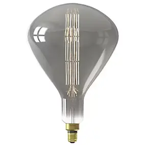 Ampoule LED XXL Sydney gris dimmable E27 Amphore ⌀ 25cm 250lm 7,5W blanc chaud Calex