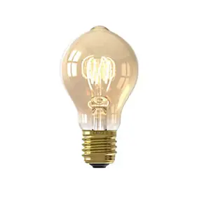 Ampoule LED E27 A60 filament ambré 470 lm blanc chaud dimmable 6W Calex