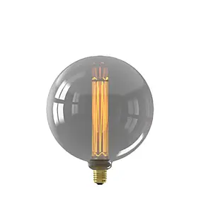 Ampoule LED décorative XXL Royal Kalmar verre gris dimmable E27 4W 60lm Calex