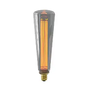 Ampoule LED décorative XXL Royal Kinna verre gris dimmable E27 4W 60lm Calex