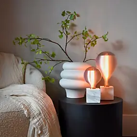 Ampoule LED décorative XXL Silk Splash doré E27 4W 140lm Calex