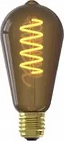 Ampoule LED décorative marron E27 ST64 100lm blanc chaud 4W Calex