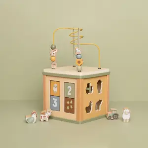 Cube d'activités en bois Little Farm