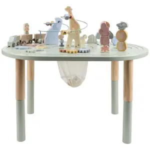 Grande table d'activités en bois Safari Friends