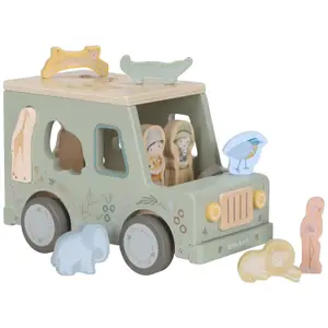 Boîte à formes Voiture de Safari en bois Safari Friends