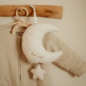 Peluche musicale à suspendre lune et étoile Newborn