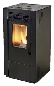 Poêle à granulés "Tectro" noir - 8,2 kW