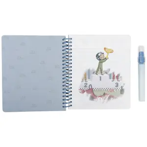 Cahier de coloriage à l'eau Jim Véhicules