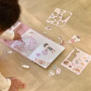 Livre de dessin magnétique Rosa Fairy Garden