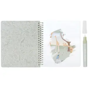 Cahier de coloriage à l'eau Jim Safari Friends