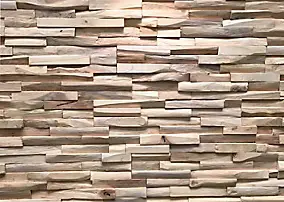 Plaquette de parement intérieur Benvento bois coloris naturel (vendu à la pièce)