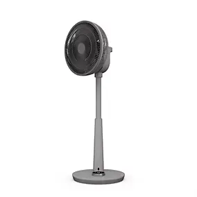 Ventilateur sur pied oscillant 26 vitesses gris avec télécommande, Duux Whisper 2