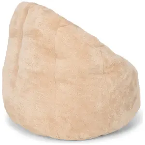 Pouf bouclette Soft Beige