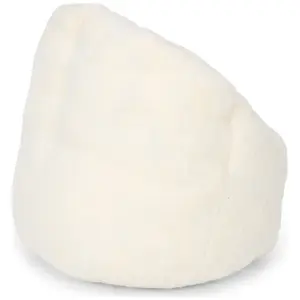 Pouf bouclette Soft White