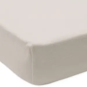 Lot de 2 draps housses en coton blancs (70 x 140 cm)