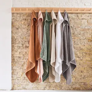 Cape de bain en éponge Ash green vert (75 x 75 cm)