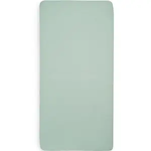 Lot de 2 draps housses en coton Ash Green (60 x 120 cm)