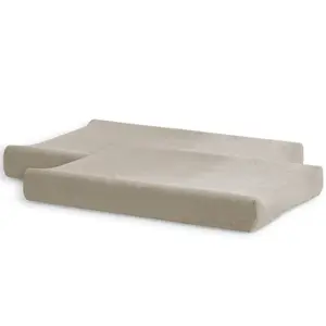 Lot de 2 housses de matelas à langer en éponge Nougat (50 x 70 cm)