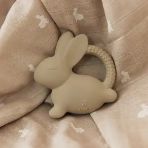 Anneau de dentition en caoutchouc Lapin Nougat