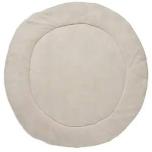 Tapis de jeu rond Basic Knit Nougat (95 cm)