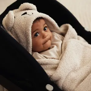 Couverture nomade Bear Boucle Oatmeal (0-3 mois)