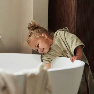 Poncho de bain Miffy Jacquard Olive Green (1-4 ans)