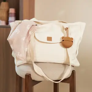 Tote bag à langer Twill Natural