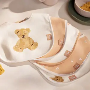 Lot de 5 bavoirs imperméables Teddy Bear