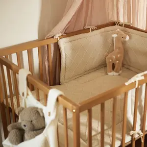 Tour de lit Cosy Knit Oatmeal (pour lits 60 x 120 ou 70 x 140 cm)