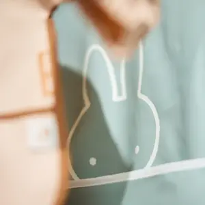 Bavoir à manches imperméable Miffy Peekaboo Sea Green