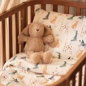 Housse de couette + taie d'oreiller Jungle Jambo (100 x 140 cm)