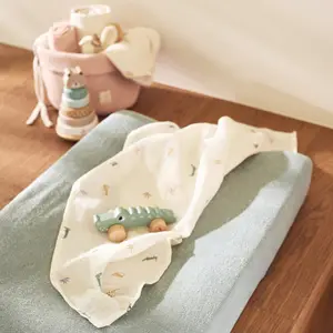 Lot de 2 housses de matelas à langer Sea Green (50 x 70 cm)