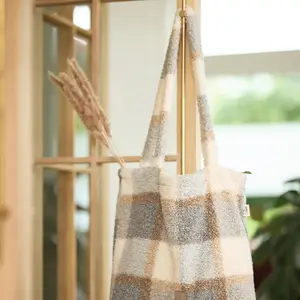 Tote bag à langer Check Boucle