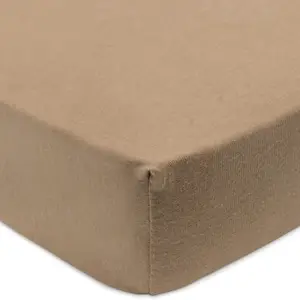 Lot de 2 draps housses en jersey Sea Green-Biscuit (40 x 80 cm)