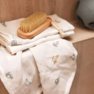 Lot de 3 gants de toilette en gaze de coton On the Go