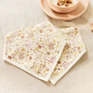 Lot de 2 bavoirs bandana Flower Fairies